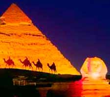 Espectáculo de luz y sonido en Pirámides de Guiza 