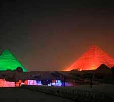 Espectáculo de luz y sonido en Pirámides de Guiza  