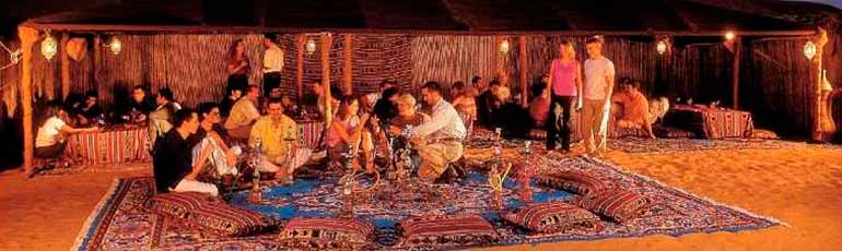 Cena beduina y paseo con camellos